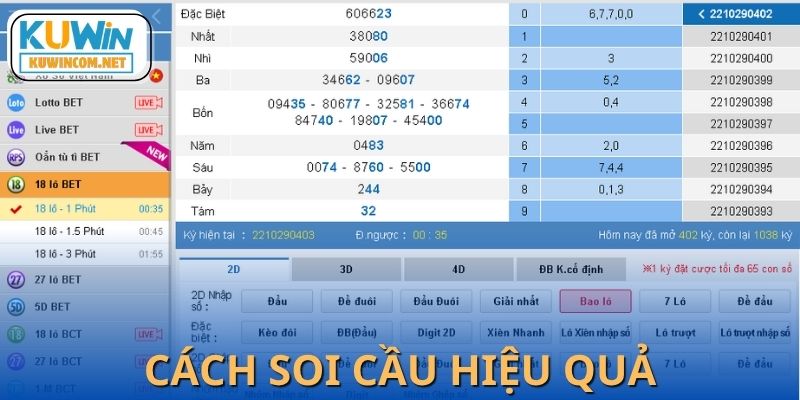 Tổng quan các dạng soi cầu lô khung phổ biến 2025